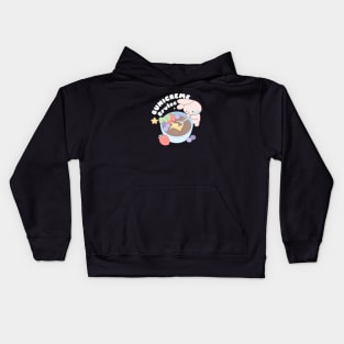 Cute Bunny Craving Giant Bunicream Brulee Kids Hoodie